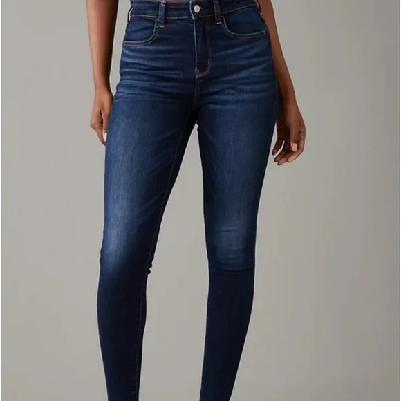 JEAN American Eagle Stretch Skinny - Taille 2 Regular - Coupe Ultra Slim - Occasion Très Bon état